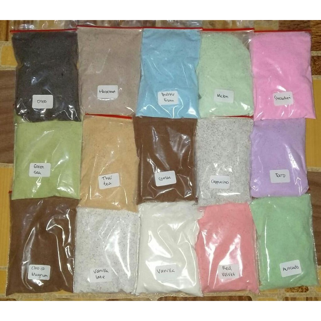 

Bubuk Minuman Aneka Rasa (Paket 15 rasa @25gram) ds
