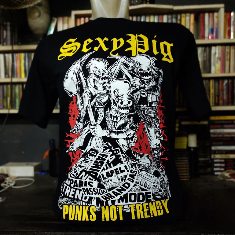 KAOS MUSIK KAOS BAND PUNK SEXY PIG