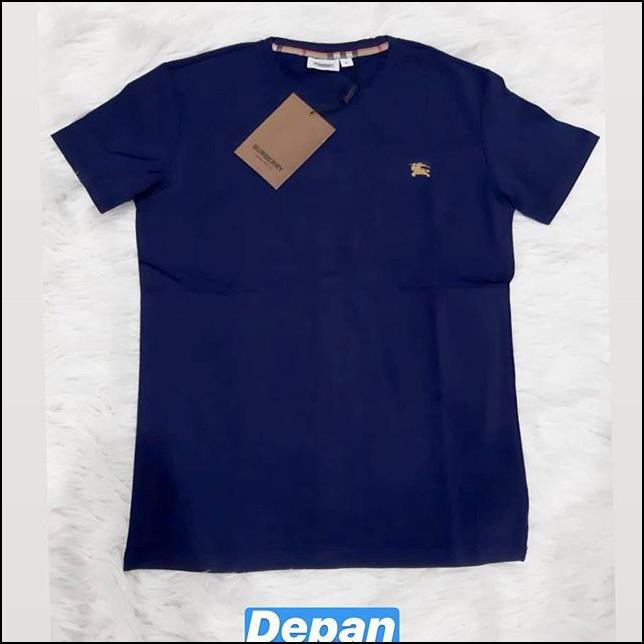 TSHIRT BURBERRY / KAOS BURBERRY/ BAJU PRIA IMPORT PREMIUM TERBAIK - BLACK, XL
