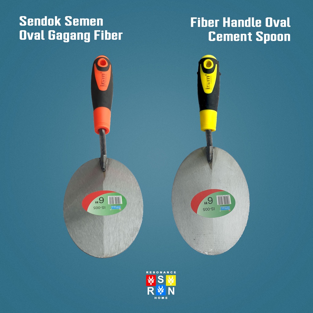 Sendok Tembok Bulat 6 Inci Gagang Karet l Sendok Semen 6&quot; Super Quality Resonance Home