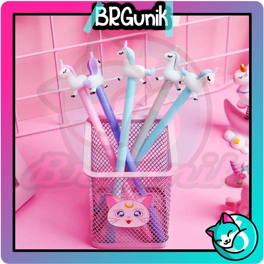 

BRGUNIK Pena Unicorn Full Body Pena Karakter Unicorn Pulpen Unicorn R207