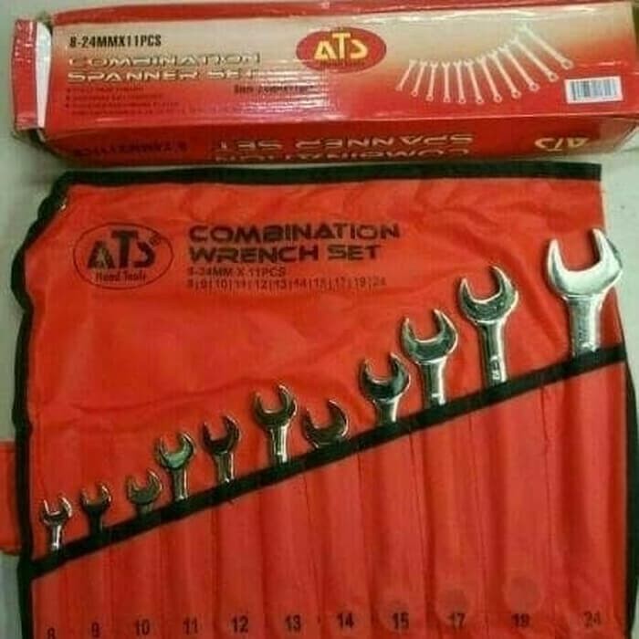 ATS KUNCI RING PAS SET 11 pcs 8-24 pcs