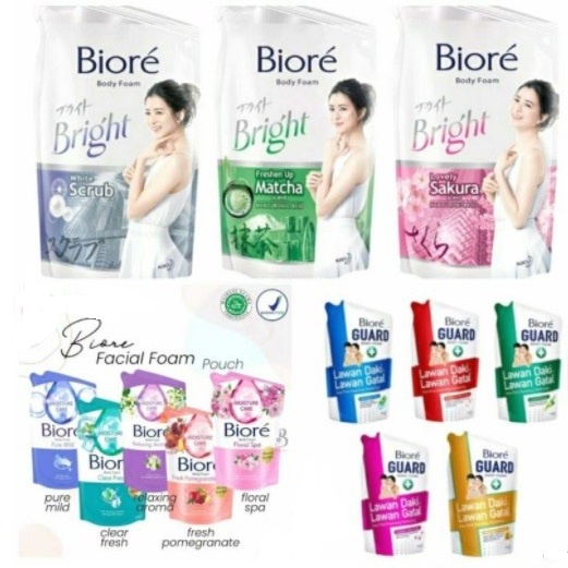 Biore Body Wash Sabun Mandi Cair Refill 450ml