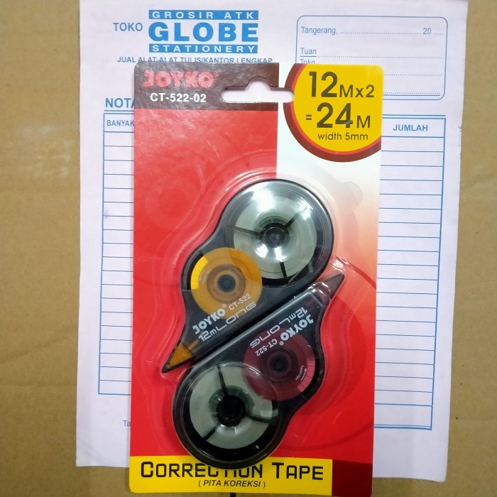 

Berkualitas Correction Tape Joyko Ct-522-02 (Pita Koreksi) Gilaa!!!