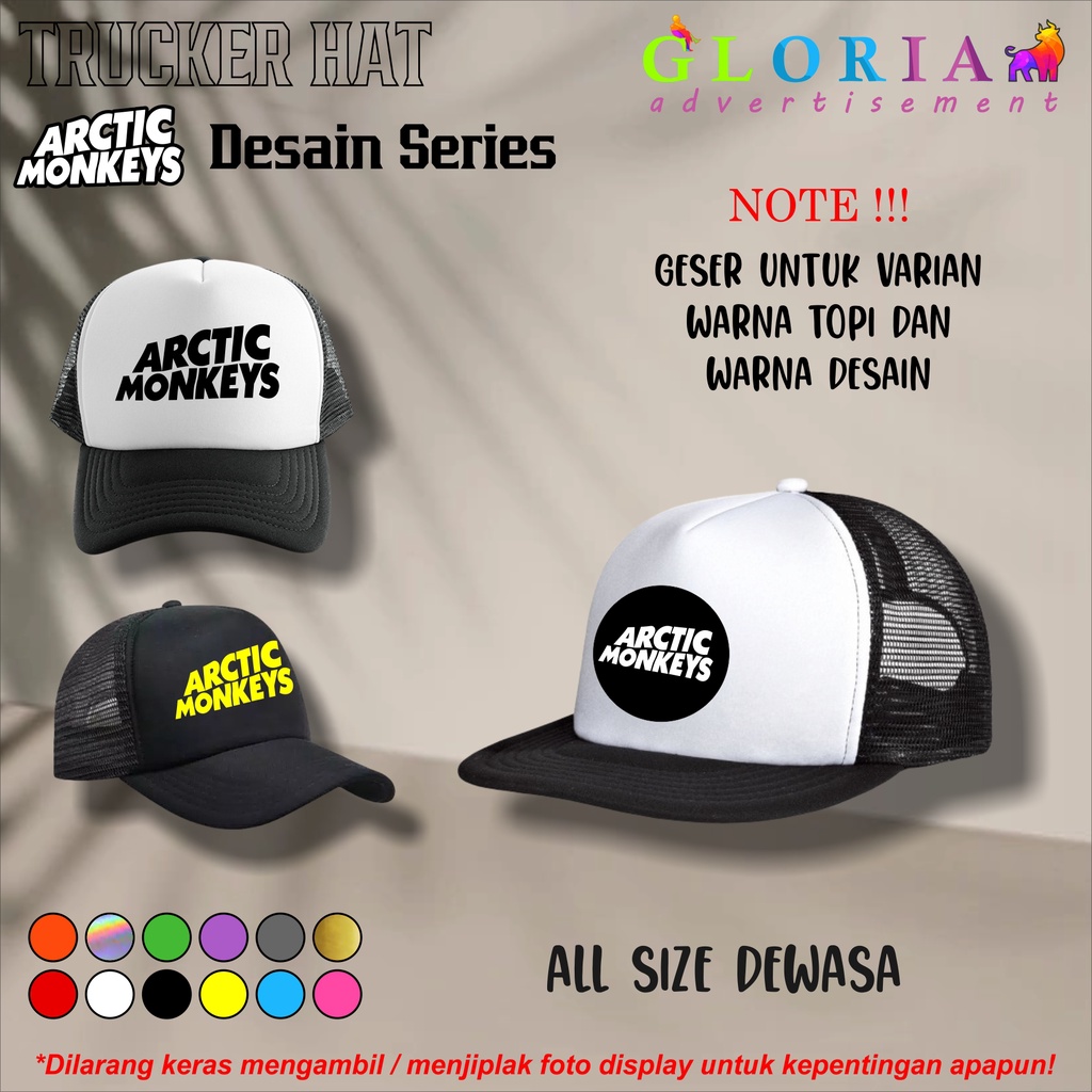 TOPI ARCTIC MONKEYS TRUCKER / TOPI DISTRO