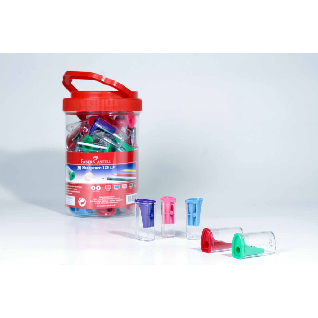 

Faber Castell 125LV Sharpener Rautan serutan Pensil Toples isi 30 - SATUAN