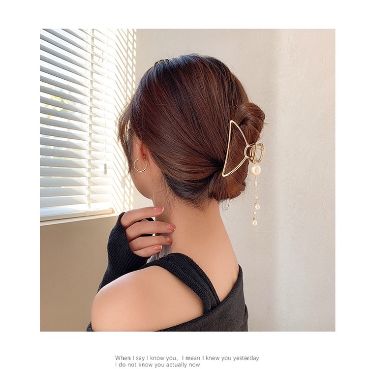 Jepit Rambut Korea Bahan Besi Alloy Jedai Logam Jepitan Rambut Import Jumbo Big Size Dewasa Warna Emas Gold Mewah Classic Jumbo