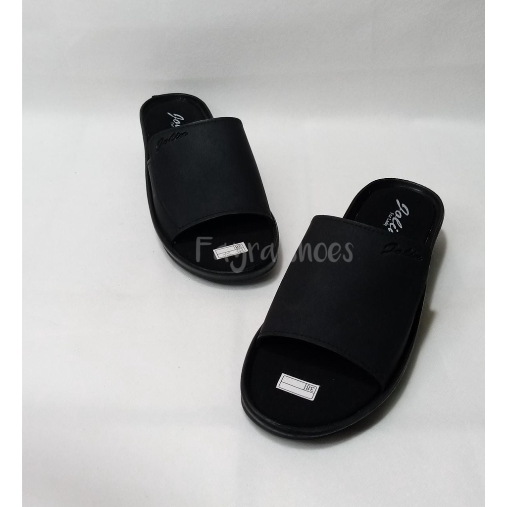 Sendal Wanita Terbaru Sandal Wanita Wedges Sendal Selop Hitam Polos Teplek Wanita