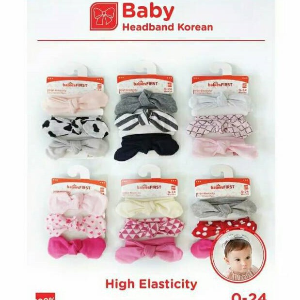 Babiesfirst headband bayi korea/bandana bayi/bando bayi/aksesoris rambut bayi