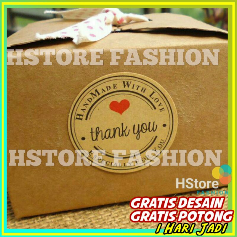 CETAK STIKER LABEL CRAFF / STIKER LOGO GRATIS DESAIN Stiker Label Unik