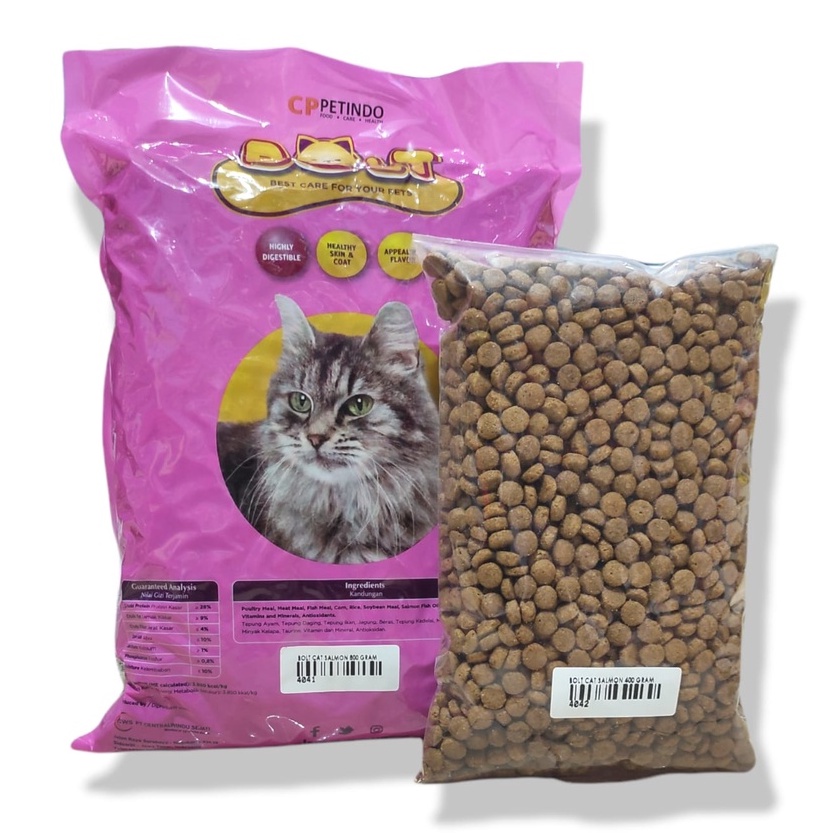 Bolt Cat Repack 800gr, Makanan Kucing