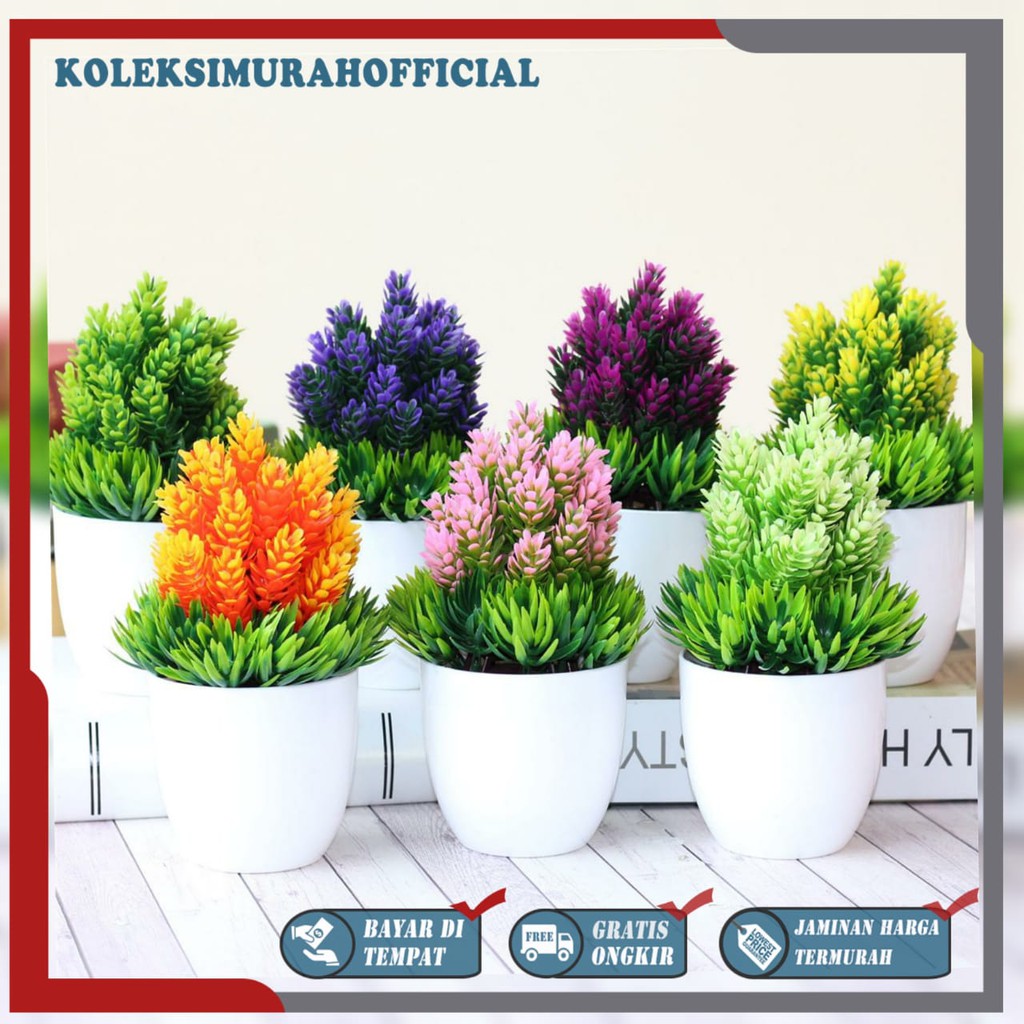 COD BUNGA PLASTIK BUNGA PAJANGAN IMITASI BUNGA ARTIFISIAL BUNGA PINUS TANAMAN HIAS PLASTIK BP8802