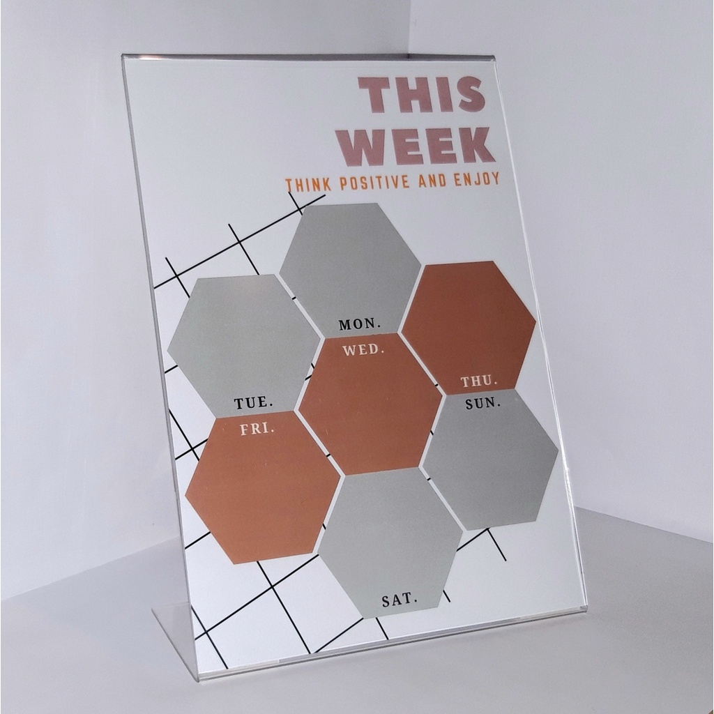 

Acrylic Weekly Planner