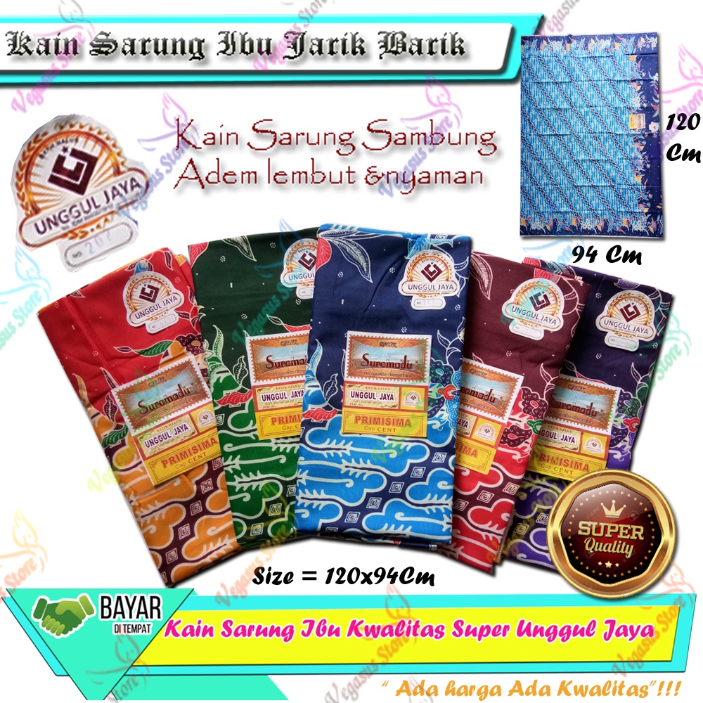 Sarung Ibu Melahirkan Kain Batik Jarik Unggul Jaya Premium-Kain Sarung Sambung Pasca melahirkan