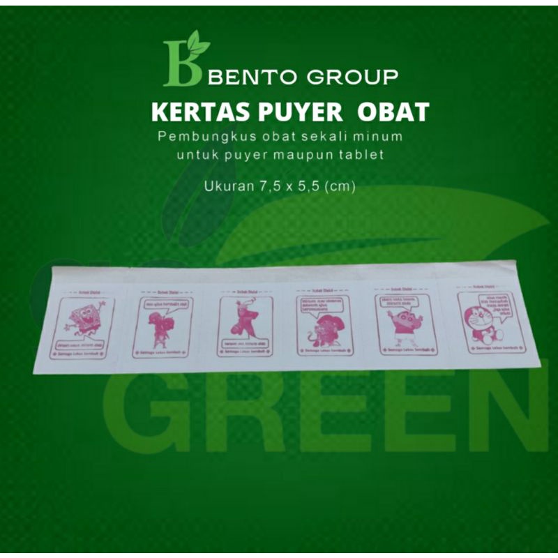 Kertas puyer Logo kartun Murah