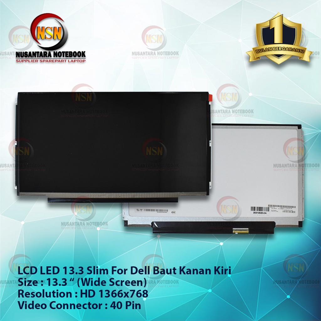 LED LCD Layar 13.3 Slim For Dell