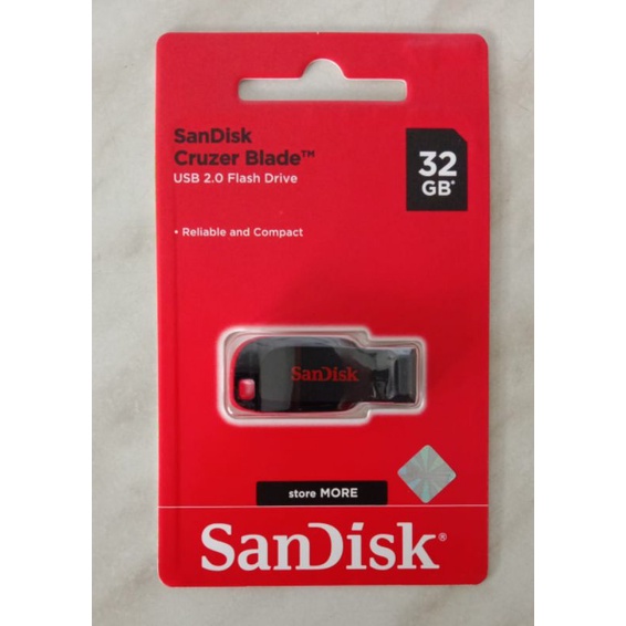 Flashdisk SanDisk Cruzer Blade CZ50 32 GB USB 2.0 Flashdrive / Flashdisk Sandisk 32 GB - Original