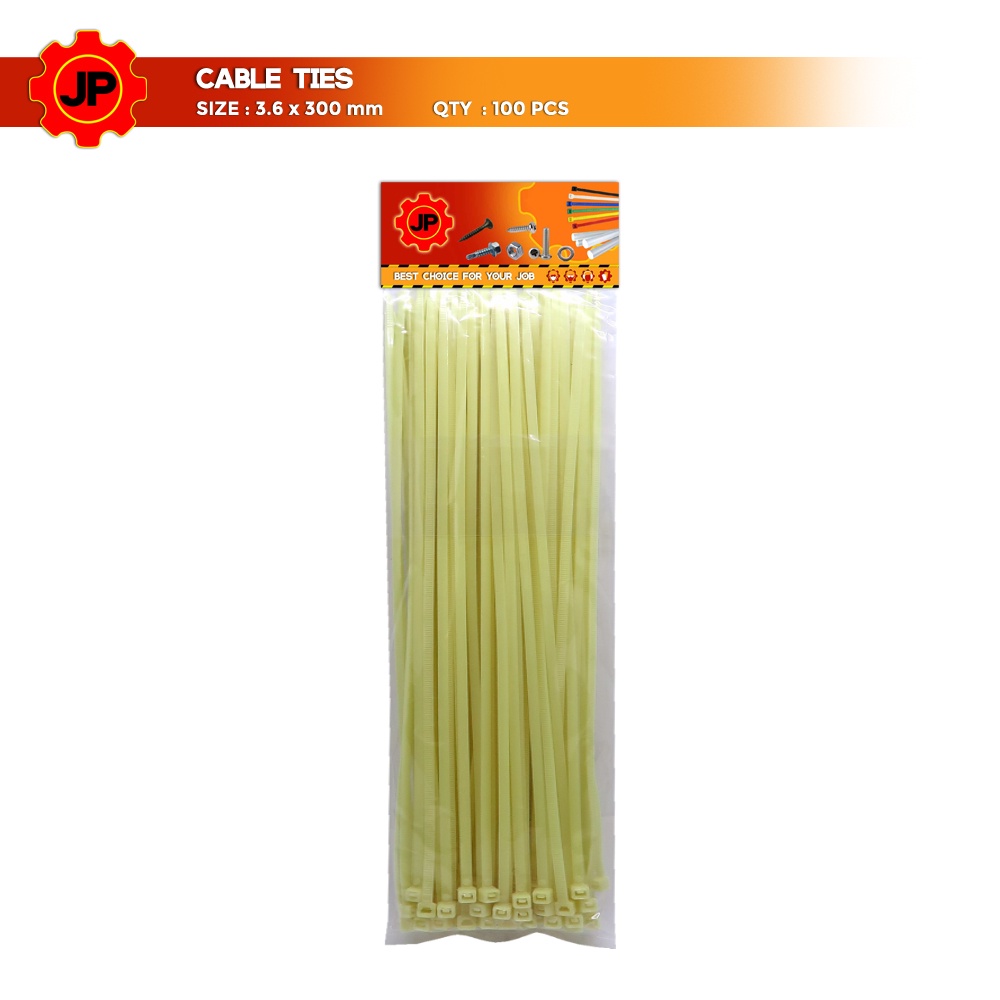 KABEL TIES 3.6 x 300 MM PUTIH - PENGIKAT KABEL TIS - CABLE TIE 100 PCS