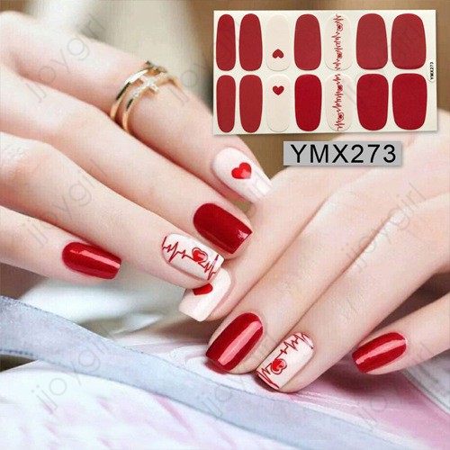 &lt;Jjoygirl&gt;YMX Nail sticker motif / sticker kuku / stiker kuku / nail stiker glitter / stripes design