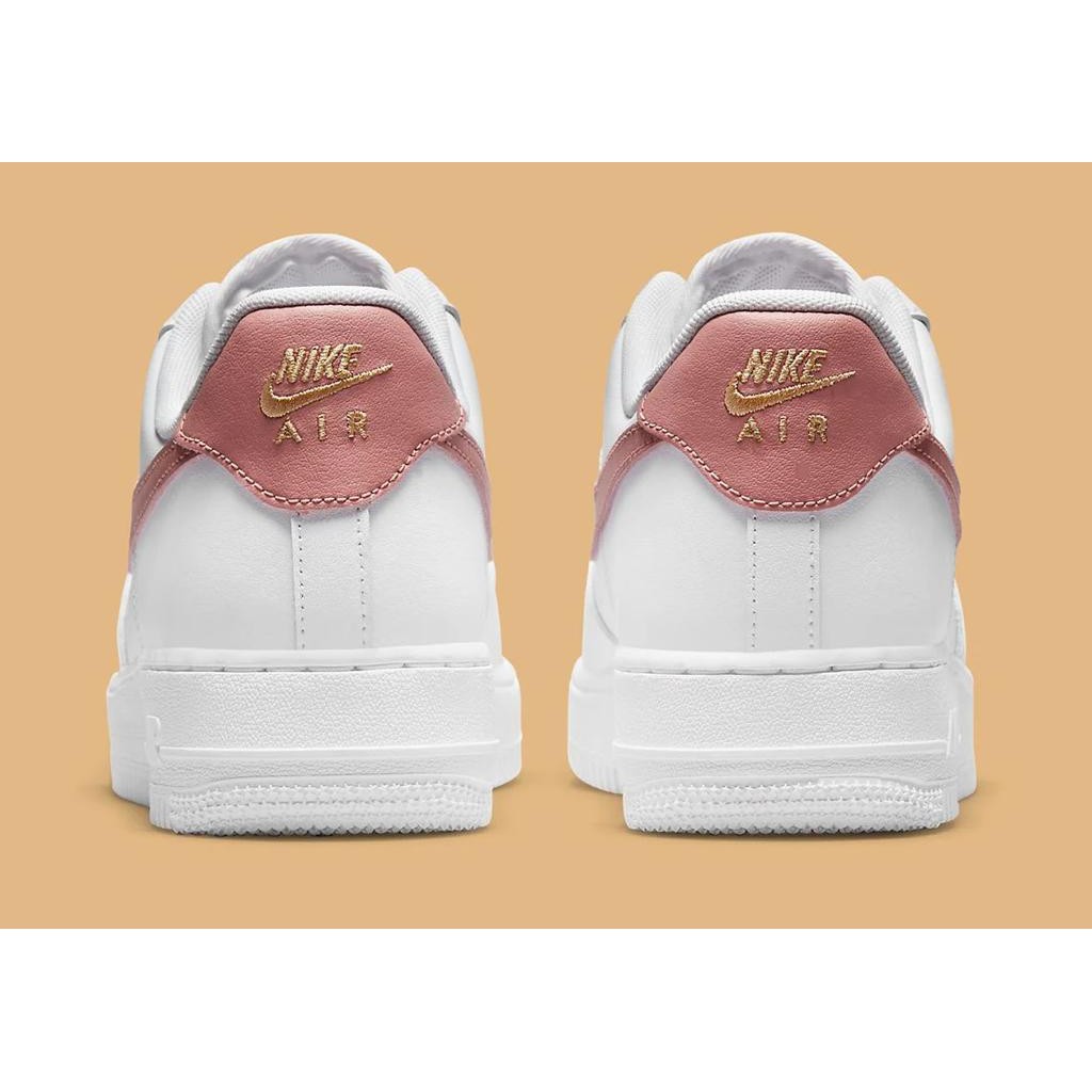 white and rust pink air force 1