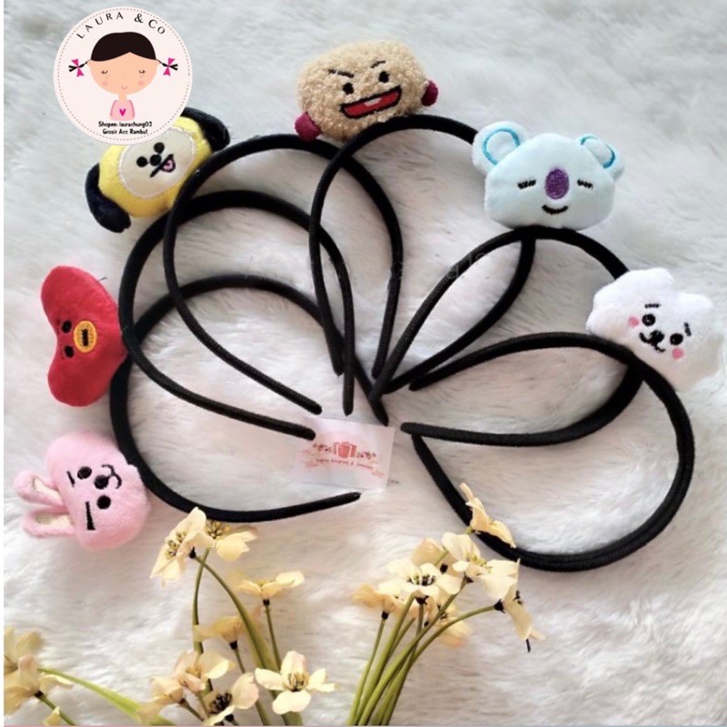 Bando Bandana Boneka BTS BT21 6pc Grosir Lusinan Kpop