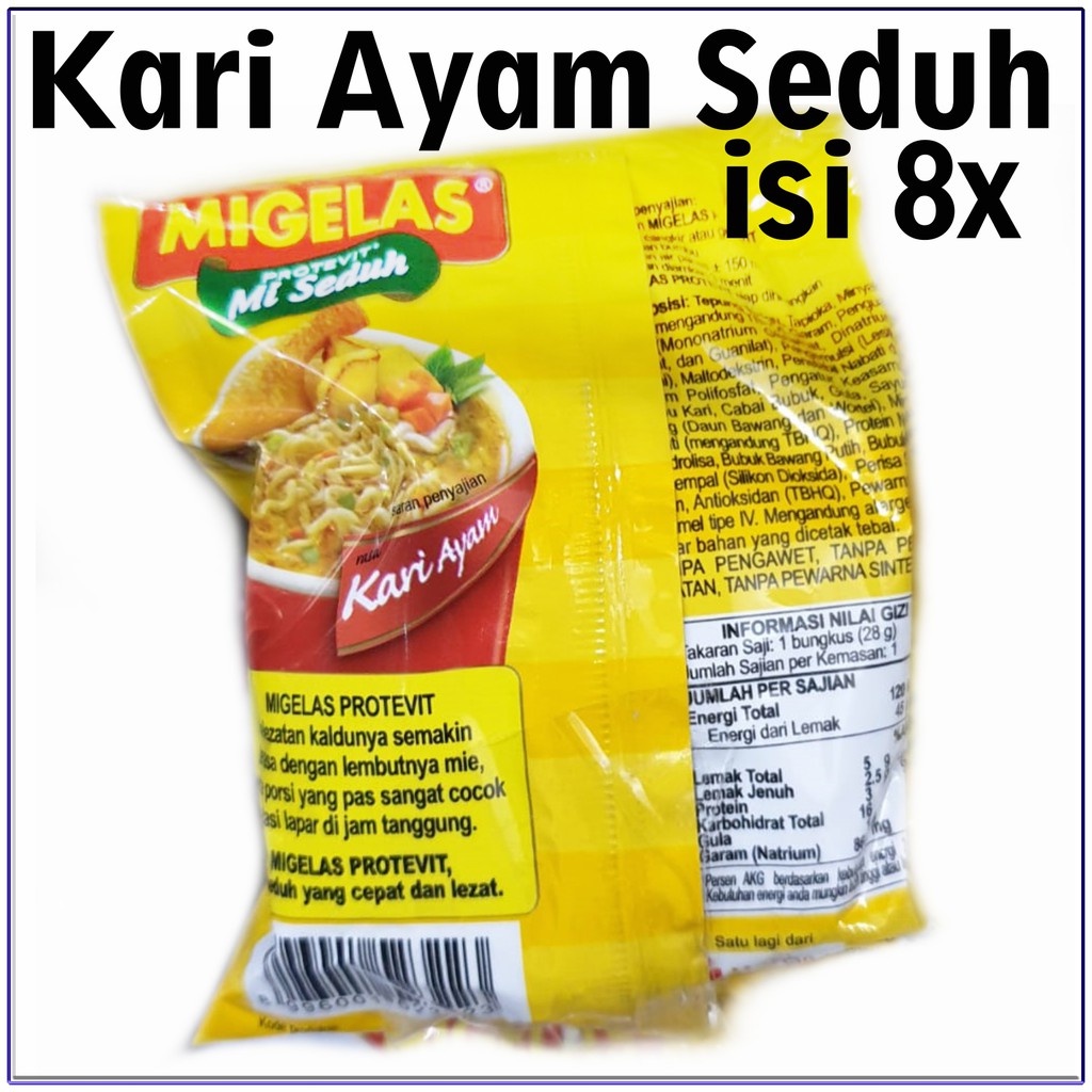 

8x renceng mie gelas seduh MIGELAS KARI AYAM