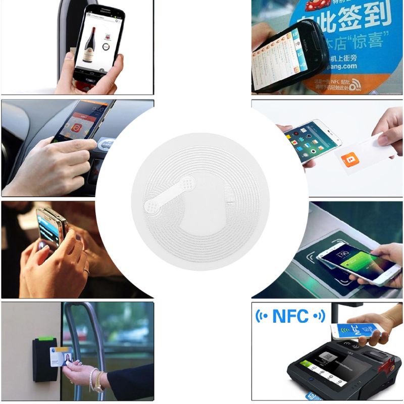 Stiker Tag NFC VIVI Kartu NTAG213 Untuk Kebanyakan Smartphone NFC-Enabled 10pc
