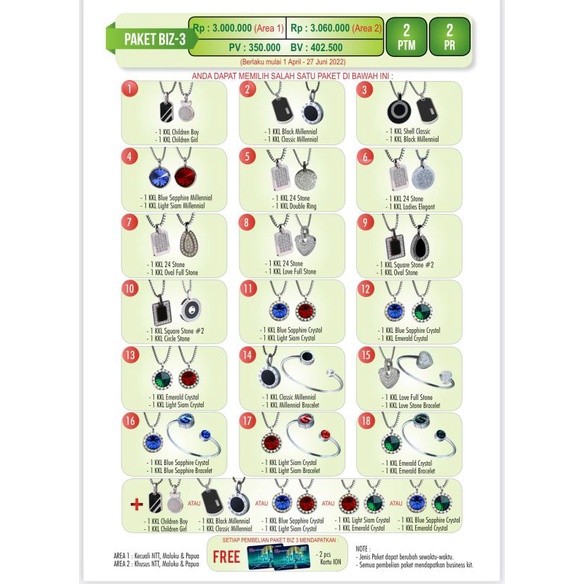 Kalung kesehatan kk liforce