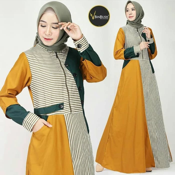  Model  Baju  Gamis  Simple  Terbaru  2021 2021  Wanita  