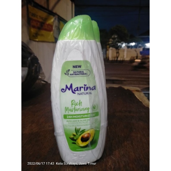 hand body marina natural 335ml.