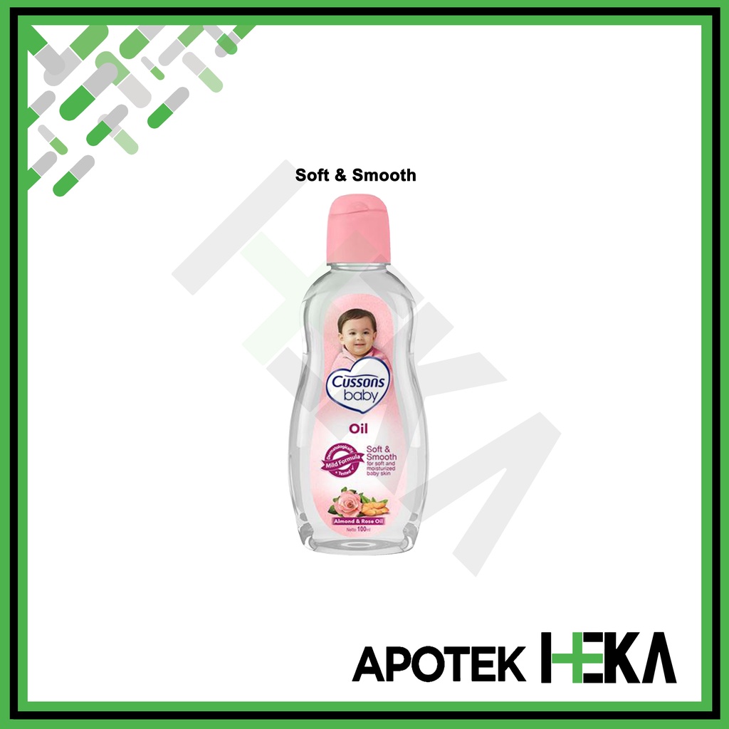 Cussons Baby Oil 100 ml / Soft &amp; Smooth - Mild &amp; Gentle (SEMARANG)