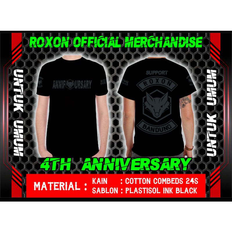 T-SHIRT ANNIFOURSARY ROXON BANDUNG