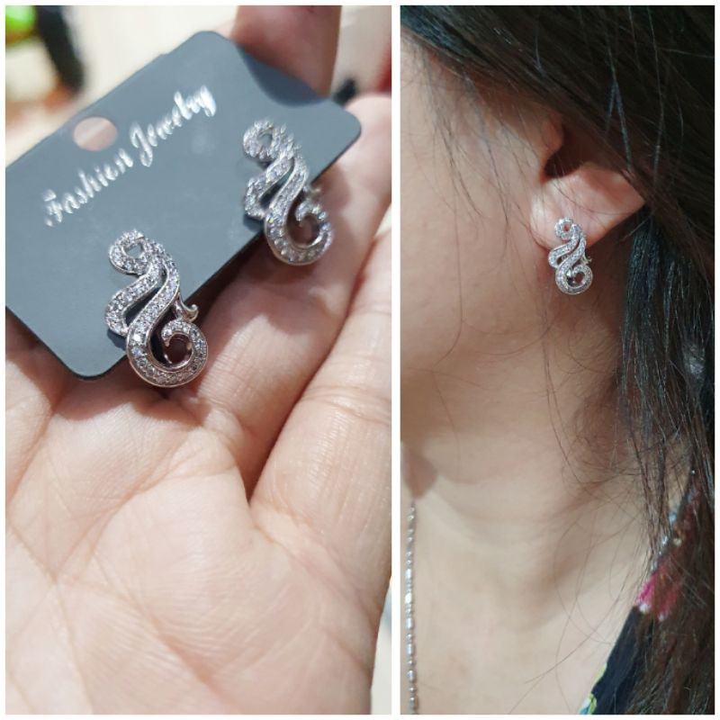 Anting Premium lapis emas anti karat anti alergi Giwang premium Quality mata halus 012