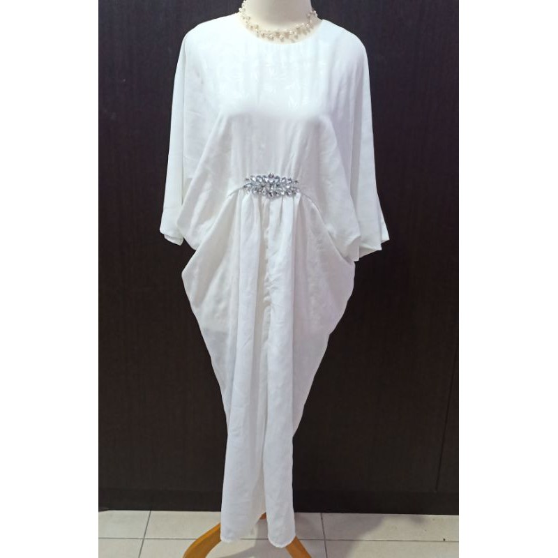 Gamis Kaftan Lebaran Putih Tulang CONNEXION