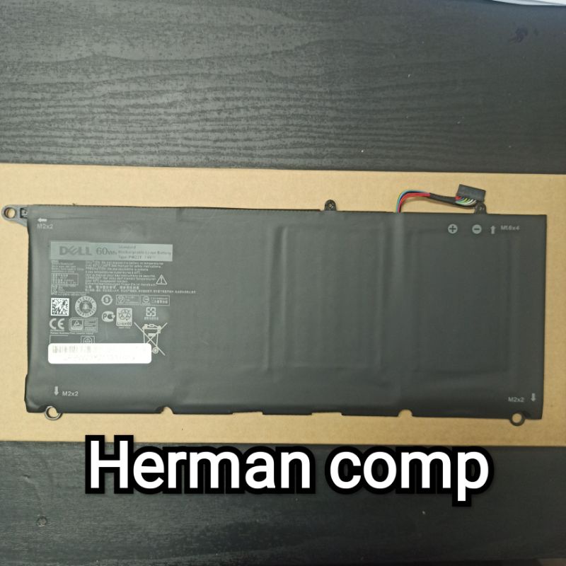 Original Baterai Battery Laptop NoteBook Dell XPS 13 13-9360 PW23Y 60WH