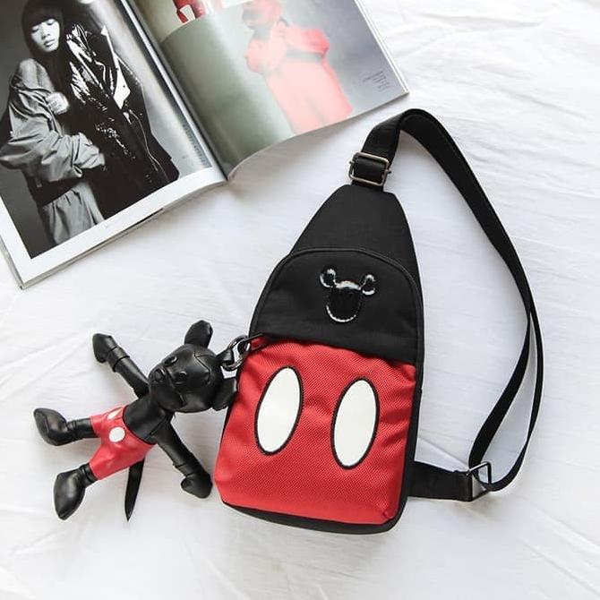 Mickey Mouse Minnie Mouse kids bodypack chest bag tas anak selempang