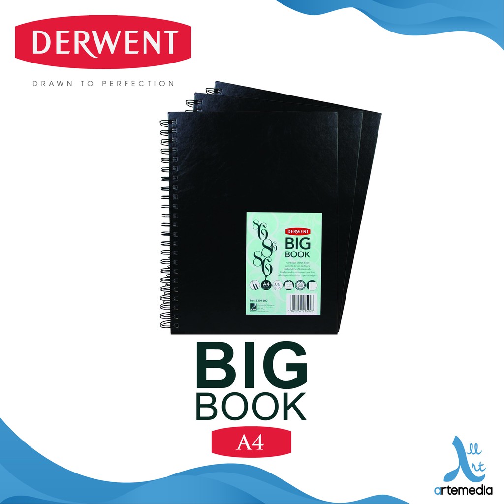 

Derwent A4 Big Book Hard Cover Wire Bound Sketchbook