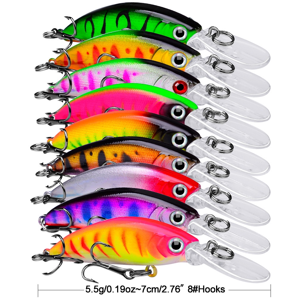 umpan Pancing Casting ultralight UL Minnow Sinking 7cm 5,5 gram submerged fishing lure