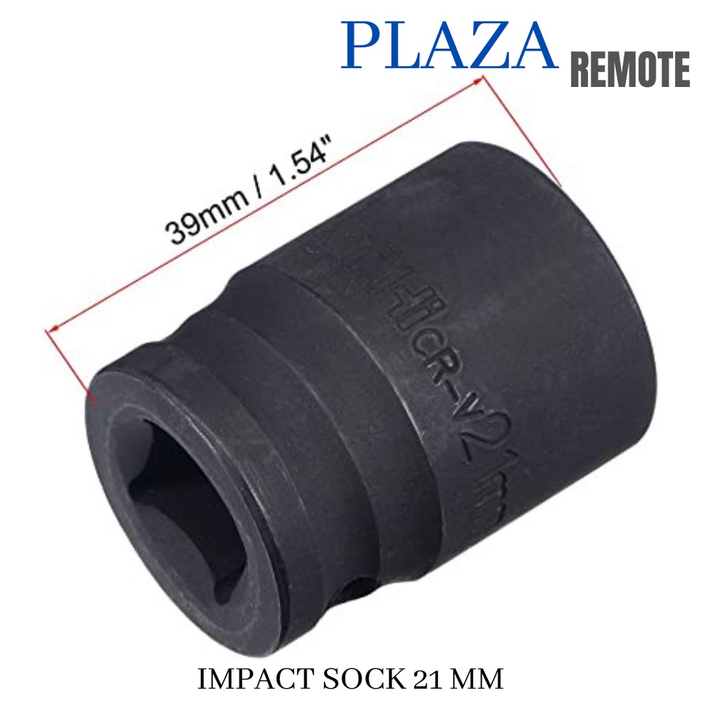 Adapter Sock Universal 4CM DAN 8 CM deep wall  21mm 1/2 Gator Grip Fleksibel Konektor Kunci Shock Sok Serbaguna Socket Kunci