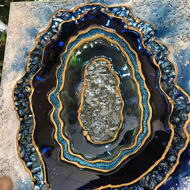 Pigmen Pewarna Cair Resin Warna Gold Silver Bronze untuk Outline Coaster