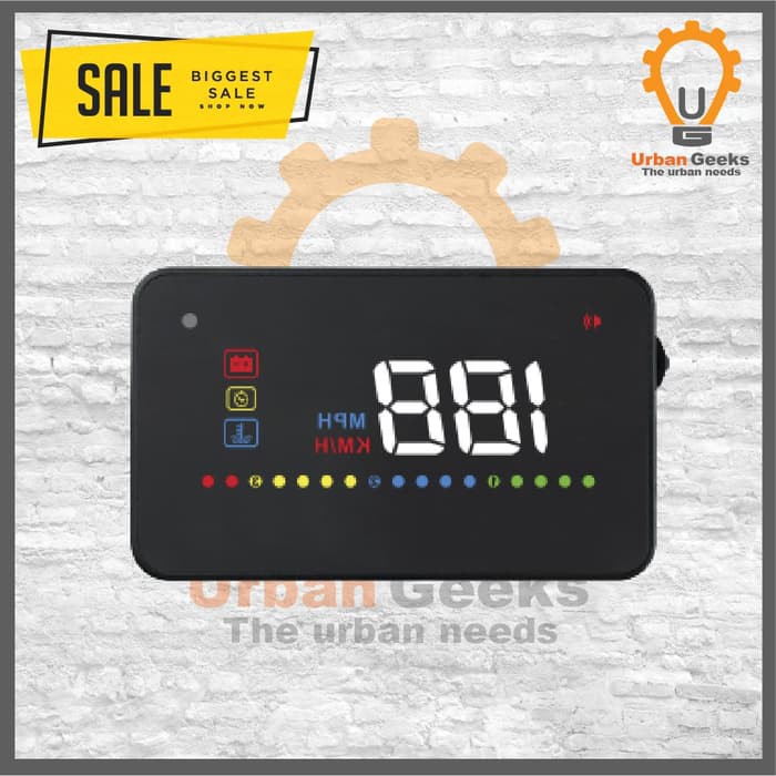 Car LED Refleksi HUD Head Up Display OBD2 Interface 5.5 Inch A200