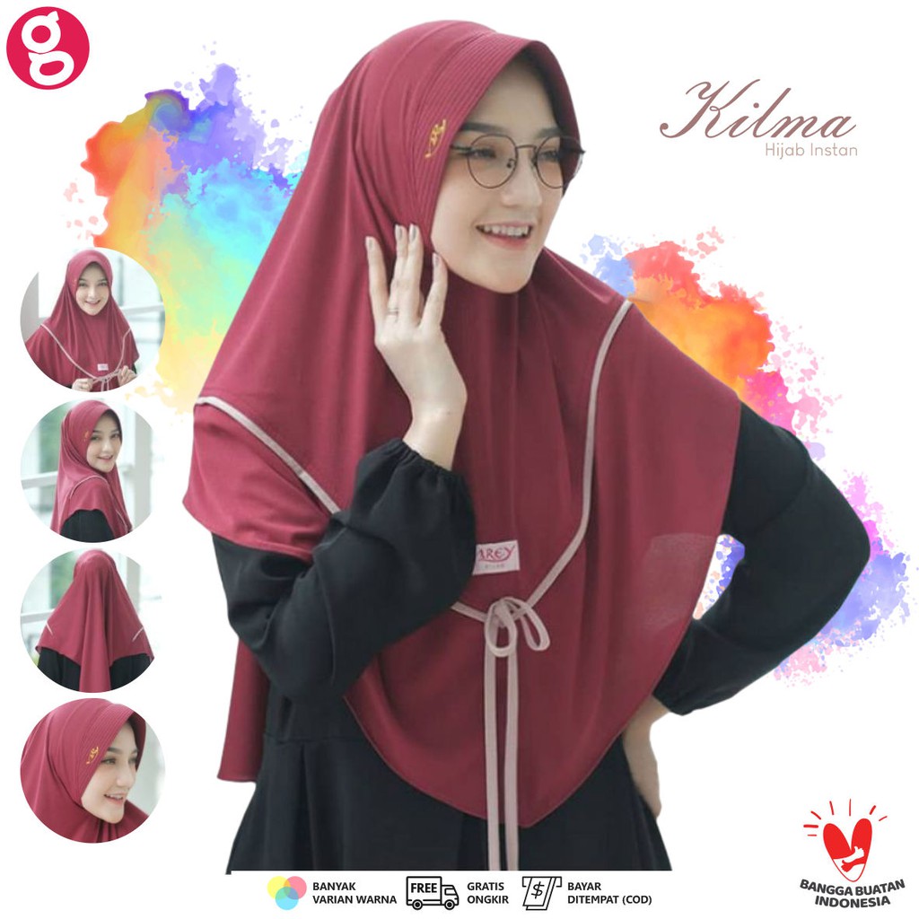 Pashmina Instan Kilma - Hijab Instant Modern Jersey Airis - Hijab Wanita Cantik Gamispedia