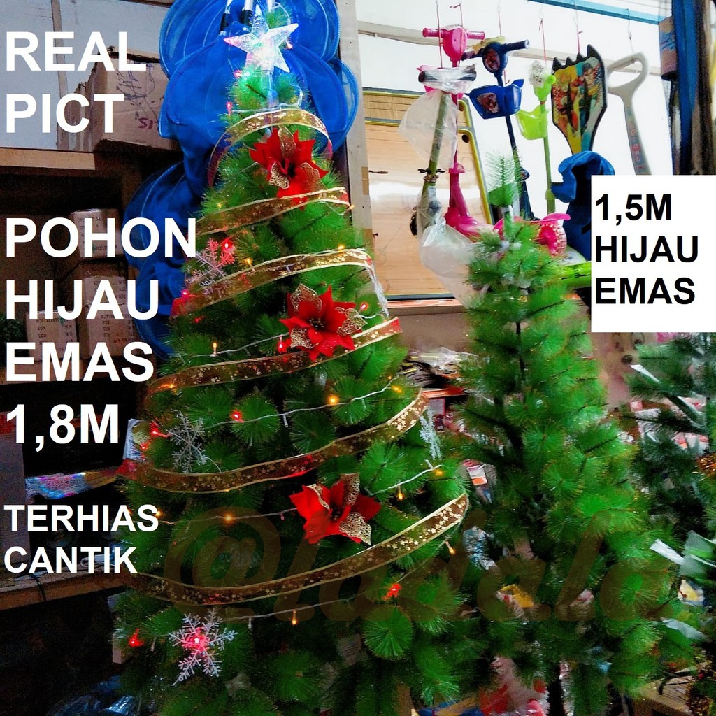 2,1Meter Pohon Natal Hijau Salju Emas 7feet 7AA 210 CM 2,1M Mtr Murah 2,1 M 6AA 5AA 6s 7aa 7s 7c 6c tinggi besar terang 1meter 2meter 6feet 7feet 8feet 5feet P210 AA210