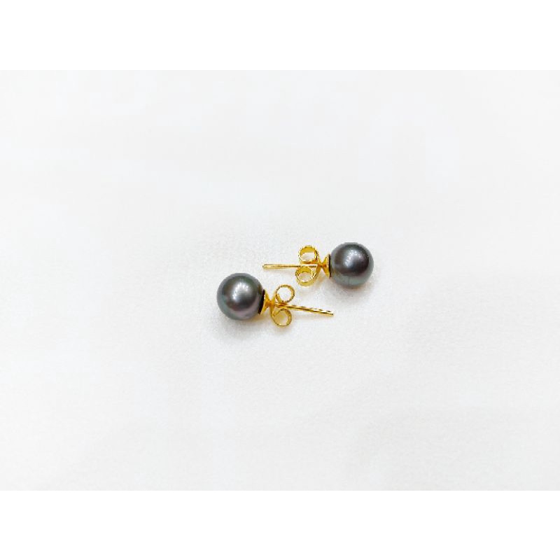 Giwang Emas Mutiara Air Laut Asli