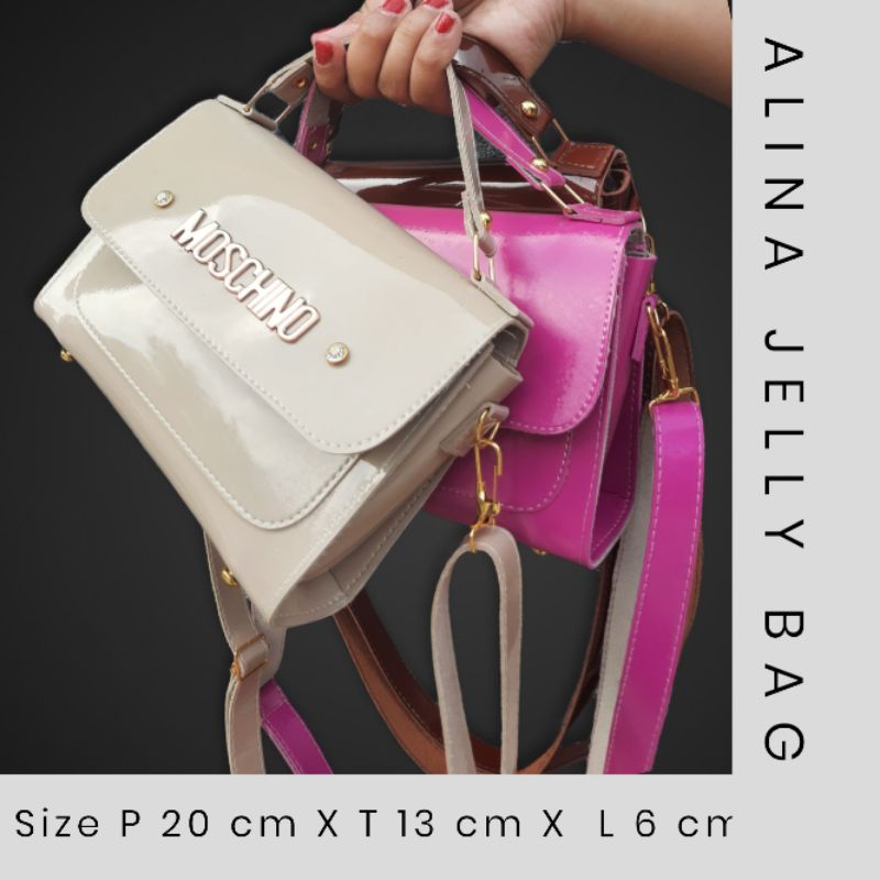 ALINA BAG TAS SELEMPANG BAHAN JELLY