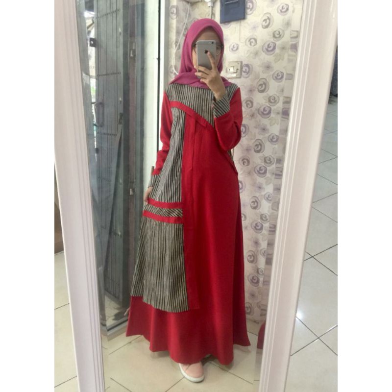 Gamis motif wanita by Pamole