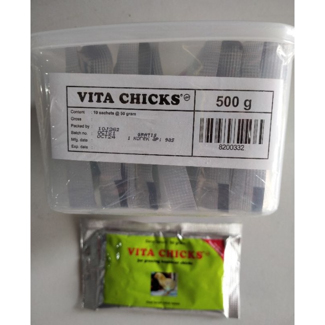 VITA CHICKS 5 Gram/50 Gram/100 Gram - For Growing Healthier Chicks