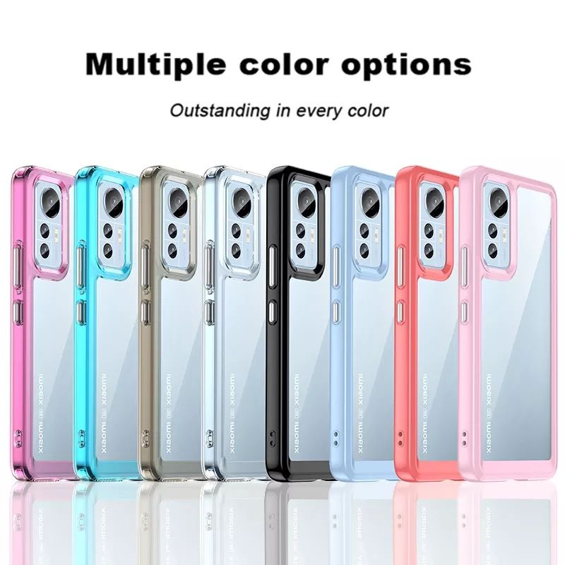 Casing Xiaomi 12 Lite 5G Transparent Color Clear Hard Case Xiaomi 12 Lite 5G Cover