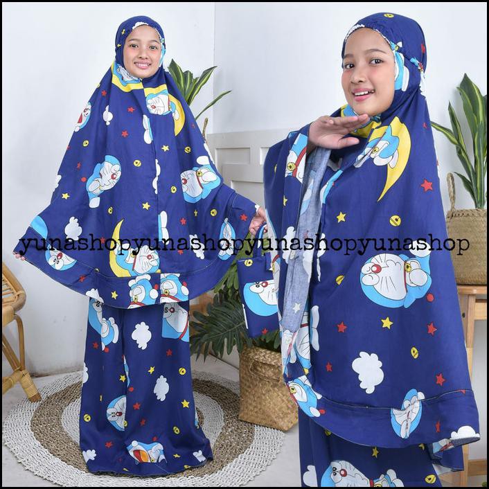 MUKENA ANAK KARAKTER MUKENA ANAK TANGGUNG DORAEMON PERALATAN SHALAT