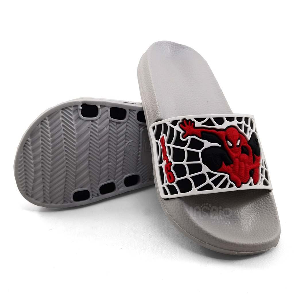 Sandal Selop Kokop Karet Anak Kartun Spiderman Ironman  Marvel DC Porto-1023K-1